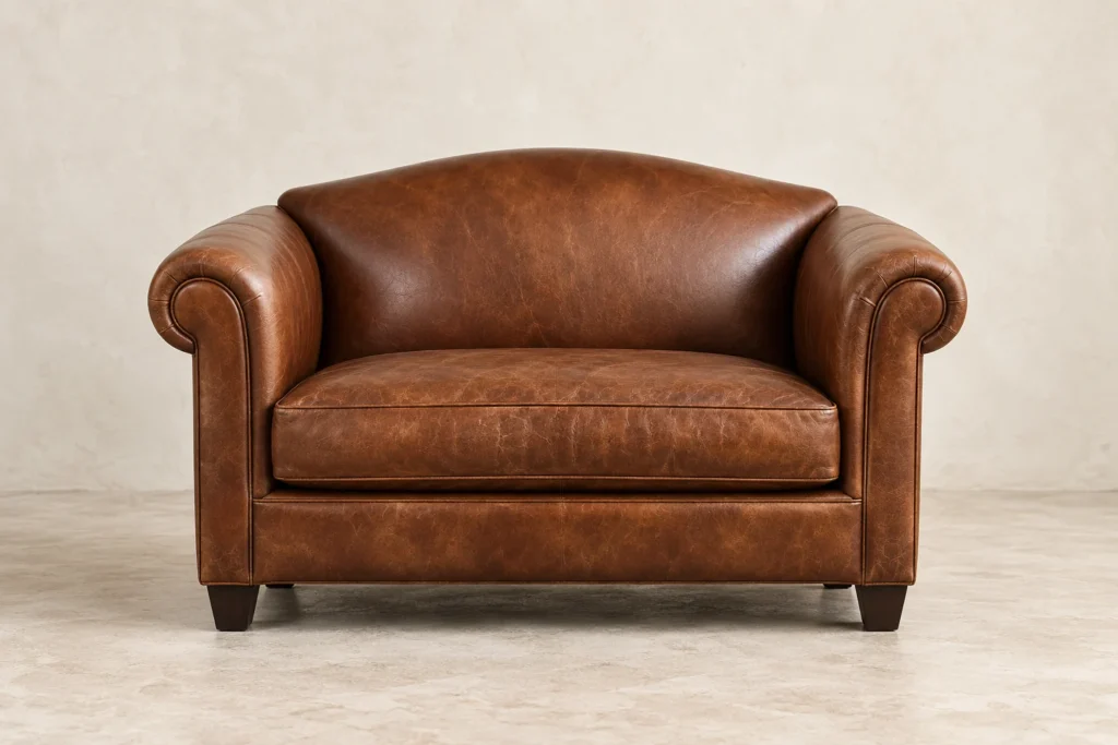 Club Settees — antique leather furniture