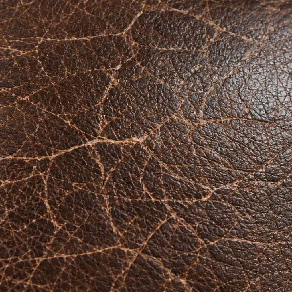 Crazing on antique leather