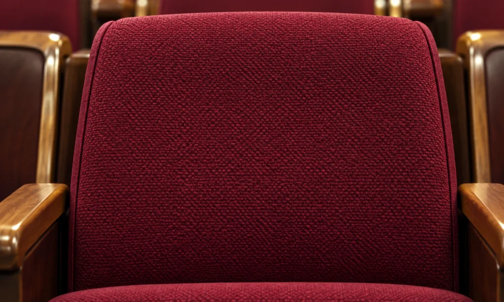 Back panels on a theater seat