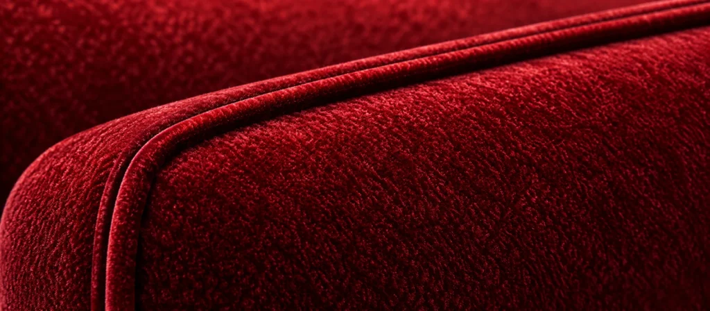 Welts and piping on a theater seat