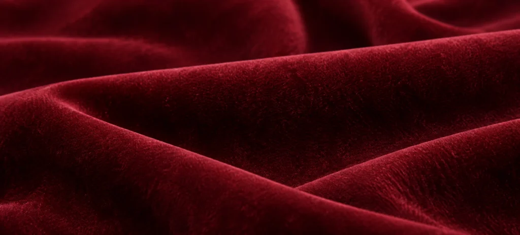 Velvet upholstery swatch