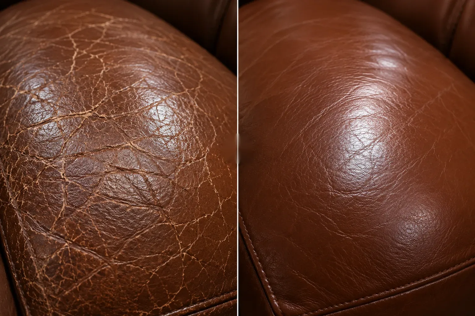 Crazing on a cushion: cracks before and after repair