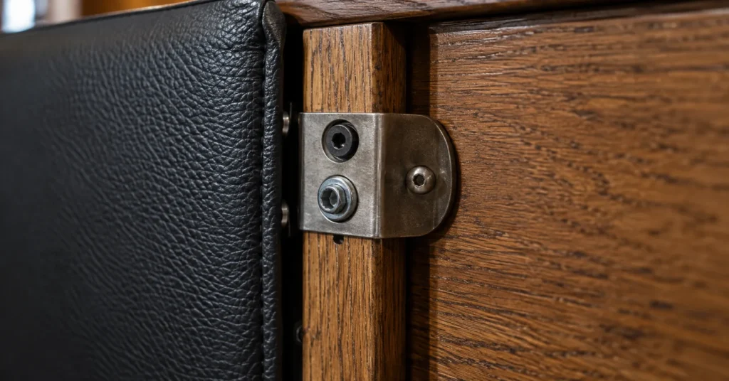 Panels on booth upholstery