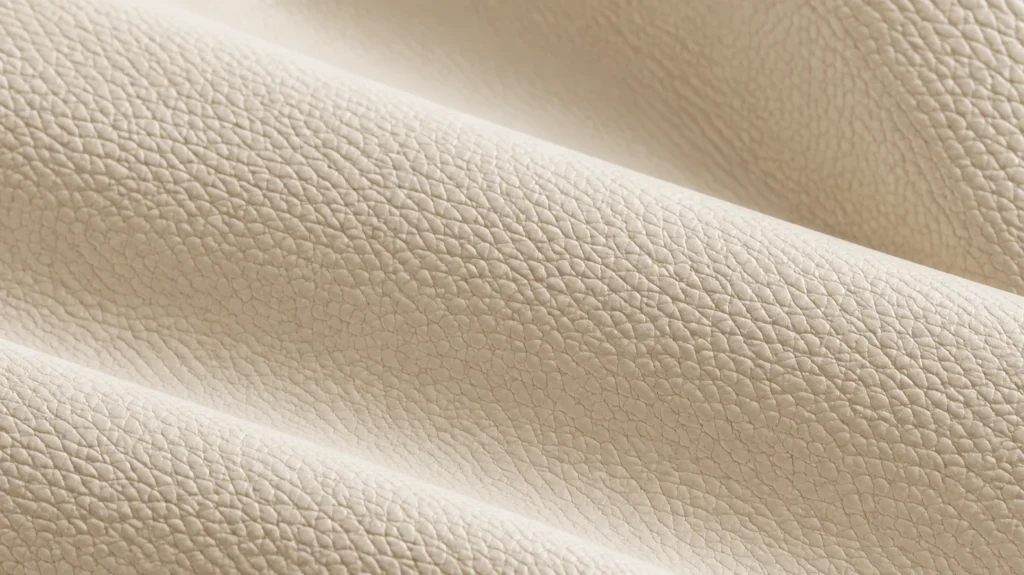 Cream & Ivory leather for an upholstered bed
