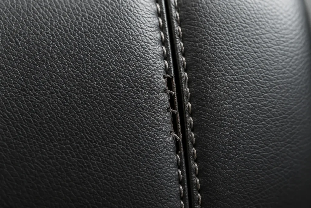 Office chair close-up: clean seams