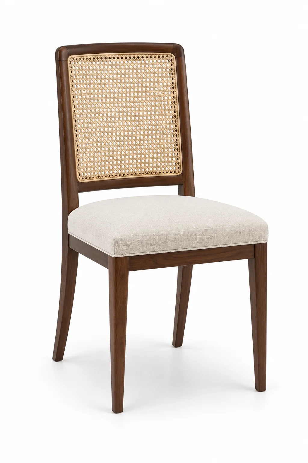 Dining chair style: caned