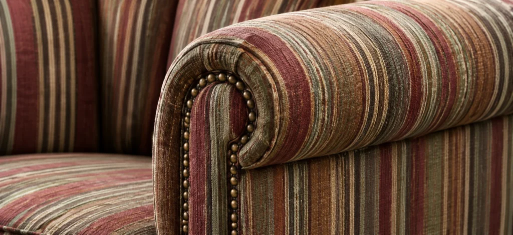 Nailheads on an upholstered chair