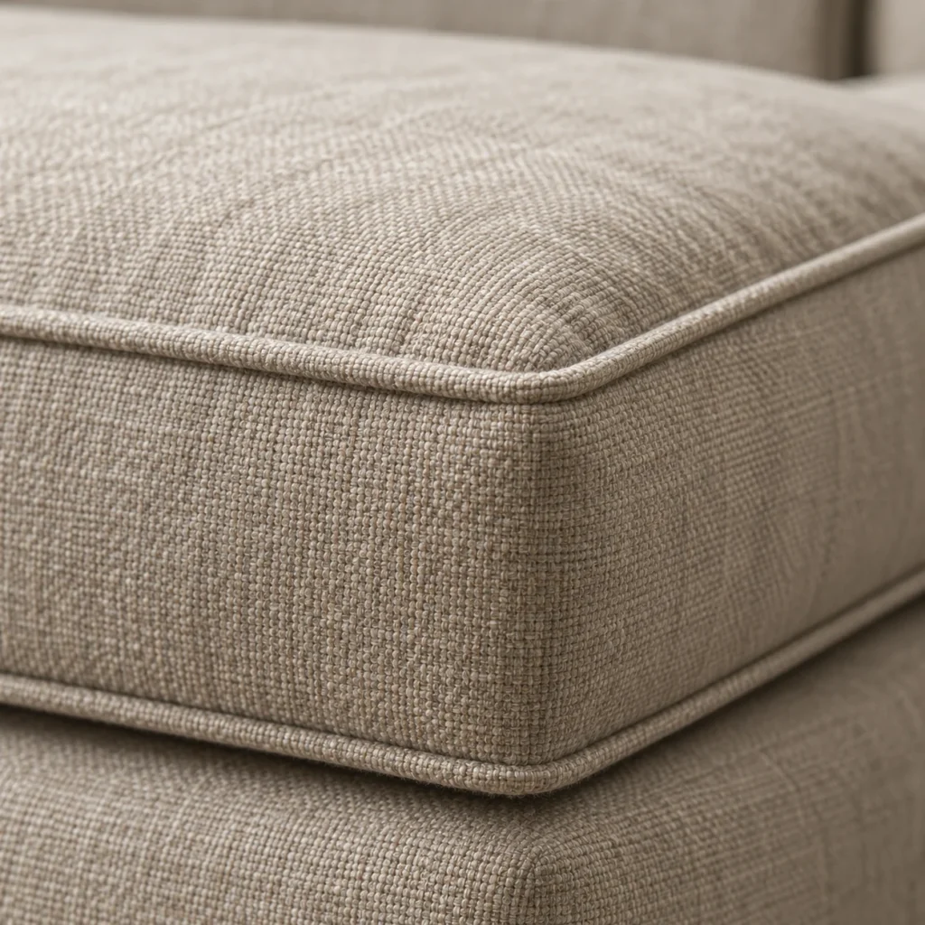 Cushions on an upholstered chair