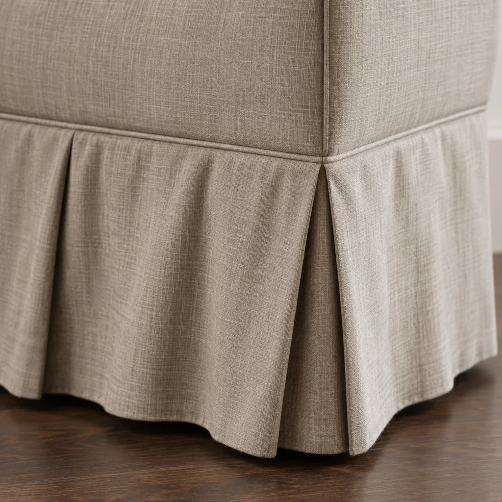 Skirts on an upholstered chair
