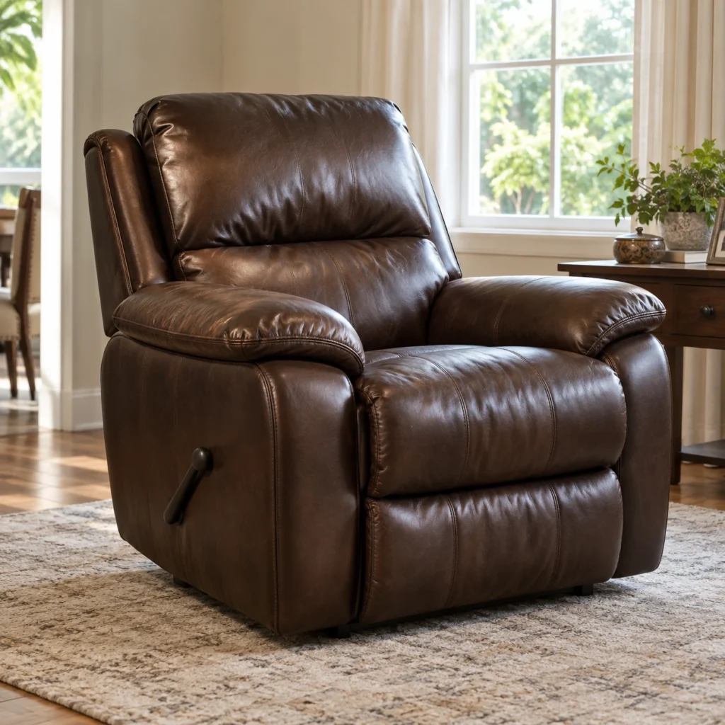 Leather recliners ready for cleaning