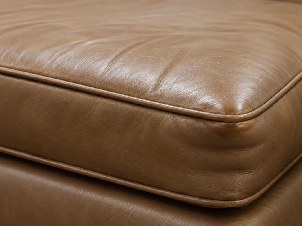 Soft front edge in a seat cushion
