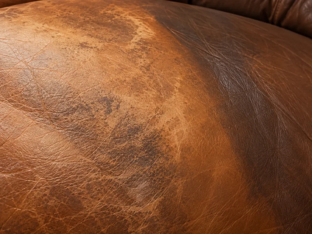 Leather color problem: sun fade