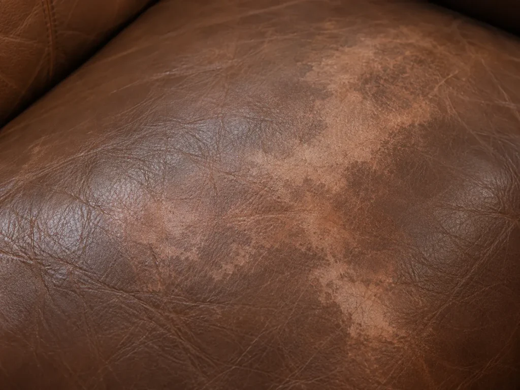Leather color problem: uneven tone