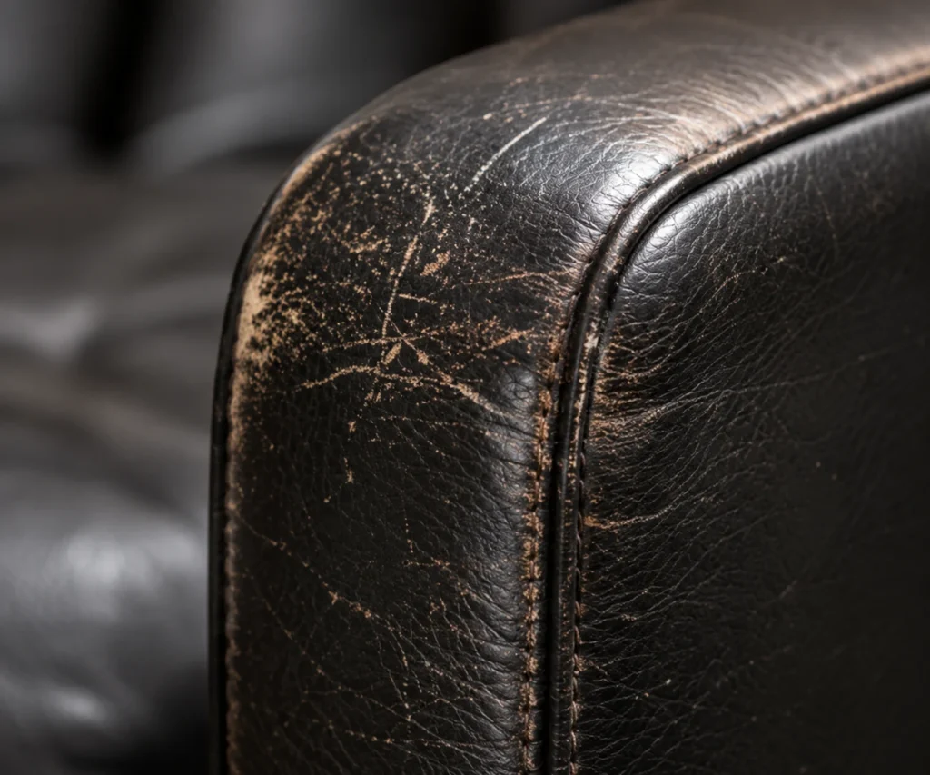 Arm and seat edges on a commercial chair