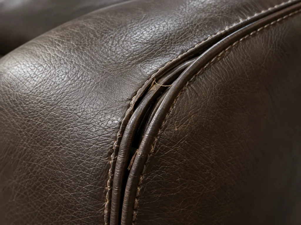 Seams on a commercial chair