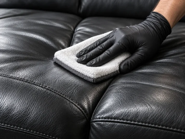 Commercial furniture being cleaned as part of maintenance