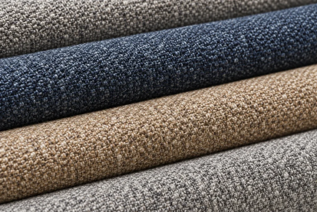Textured fabric for commercial chairs
