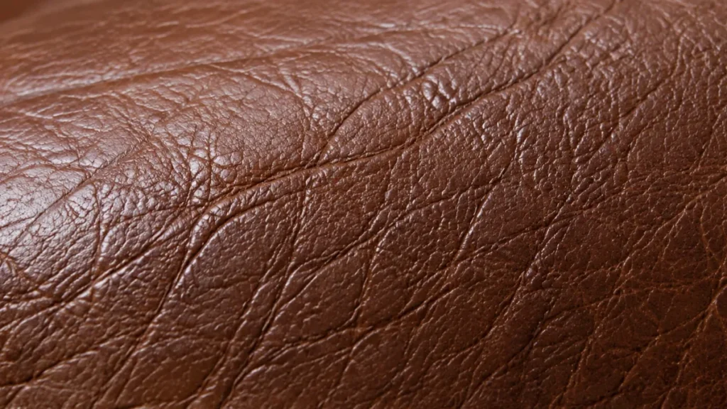 Conditioned leather: fewer fine creases