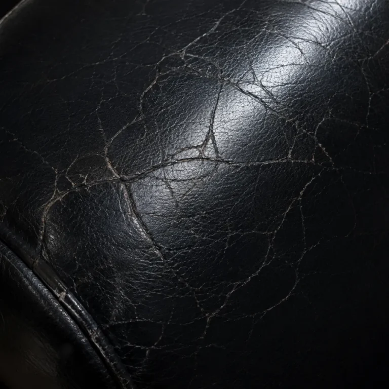 Open cracks in leather