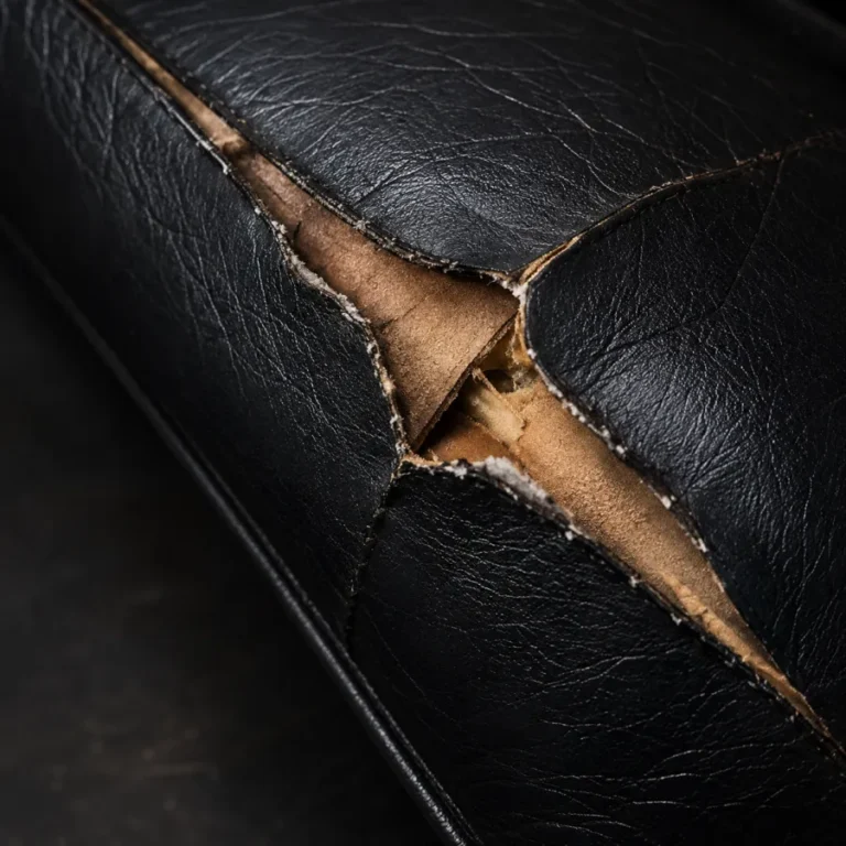 Tears in leather