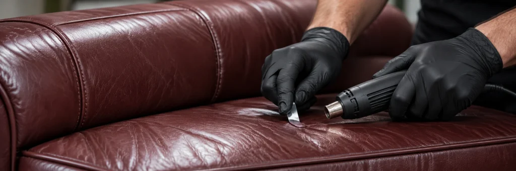 Contract covers combining leather and vinyl