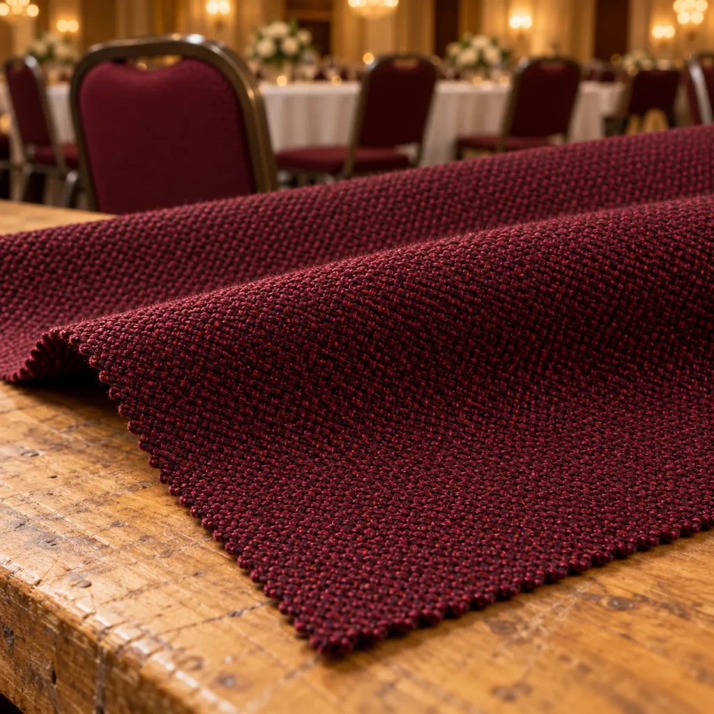 A close look at a contract upholstery sample