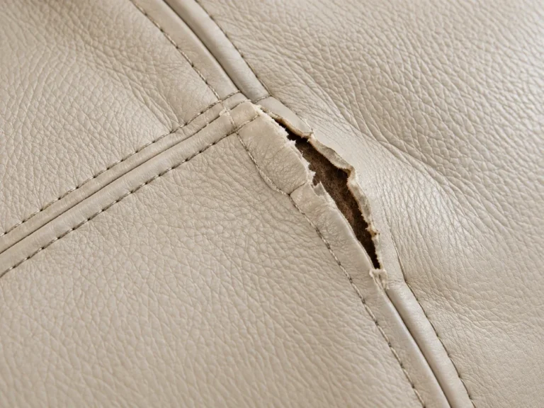 Split seam on a couch