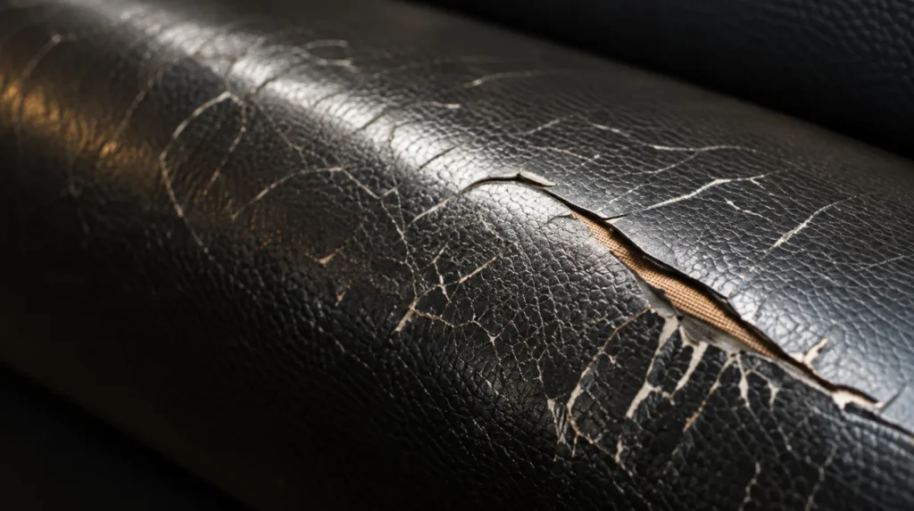 Front roll edge on booth upholstery