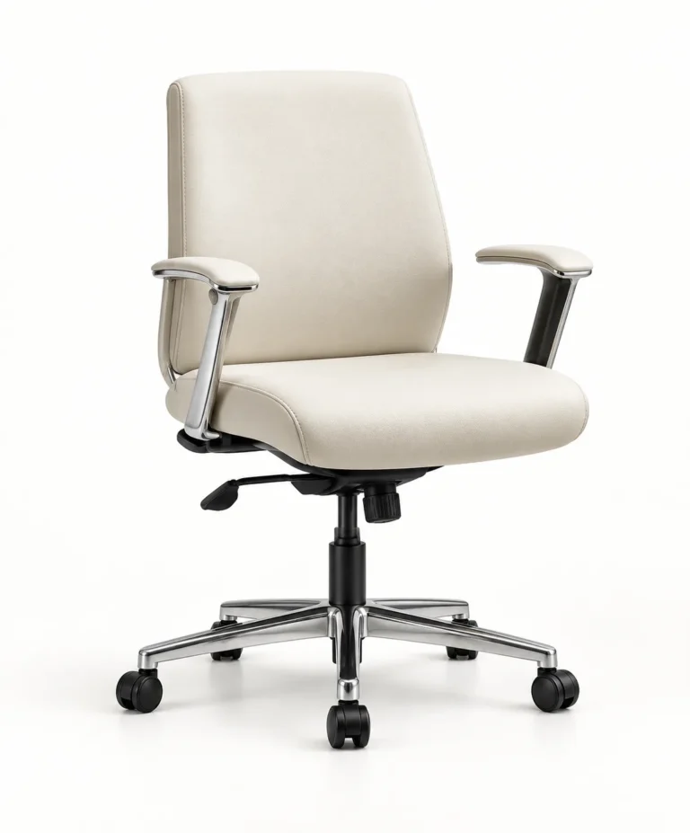 Office chair type: pale leather