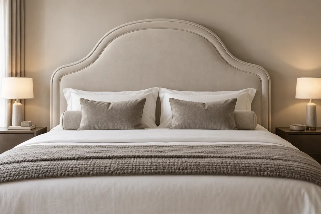 Serpentine wave headboard