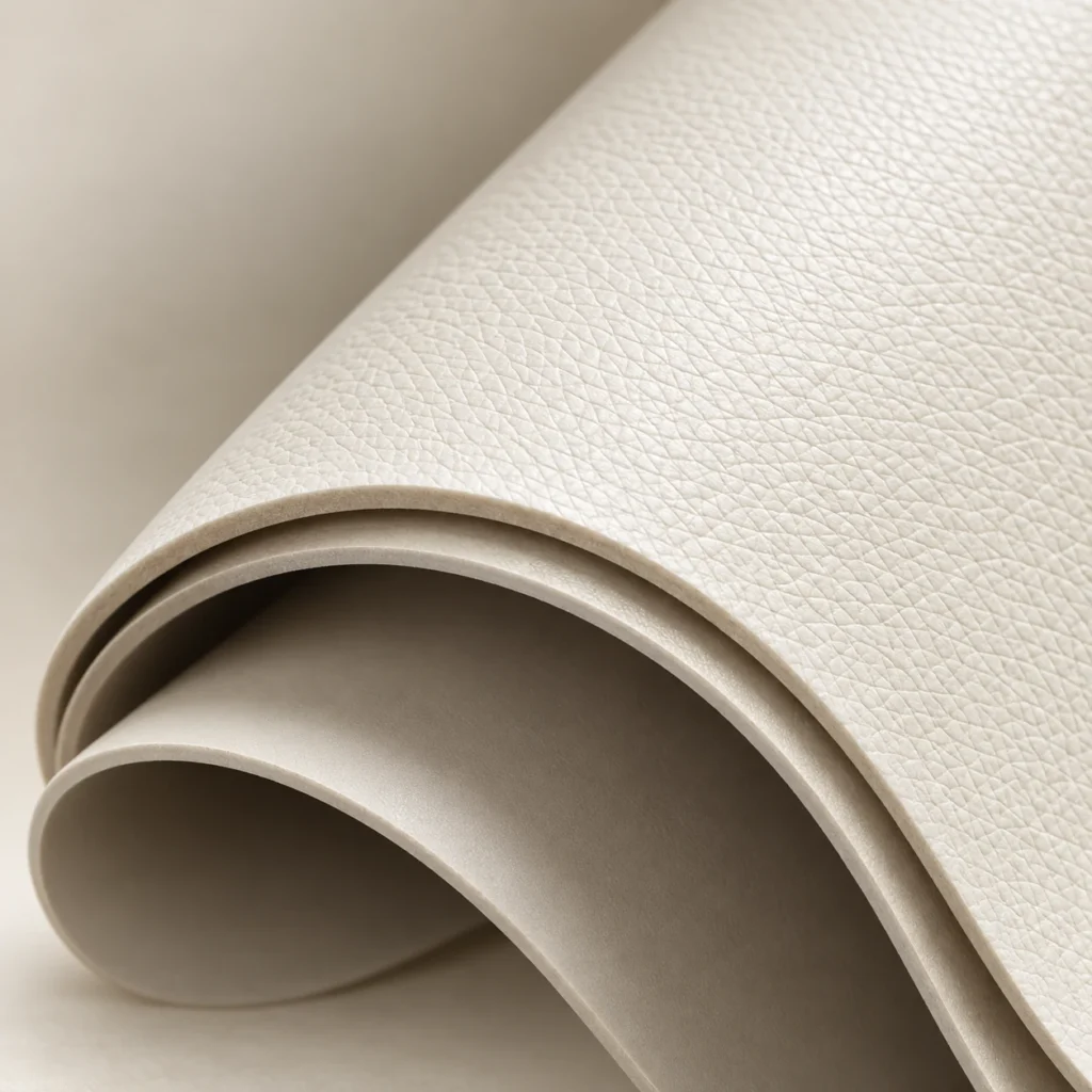 Silicone-coated vinyl cover option for a salon chair