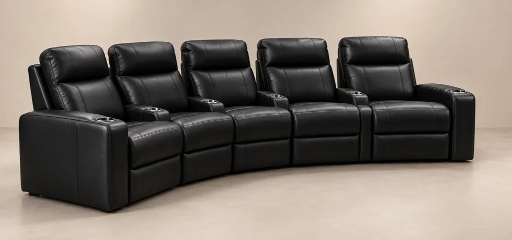 Curved Rows in a home theater