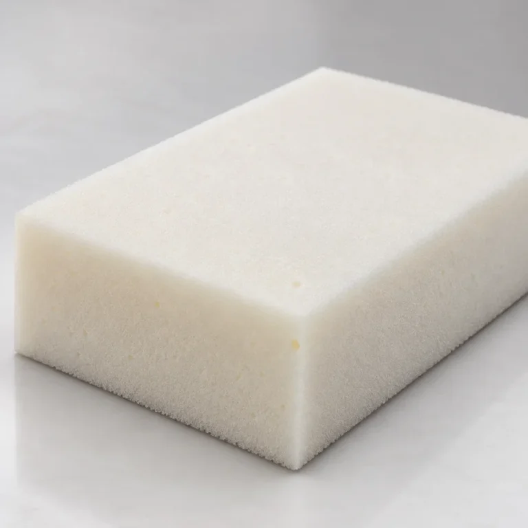 Long lengths of high density foam for booth seating
