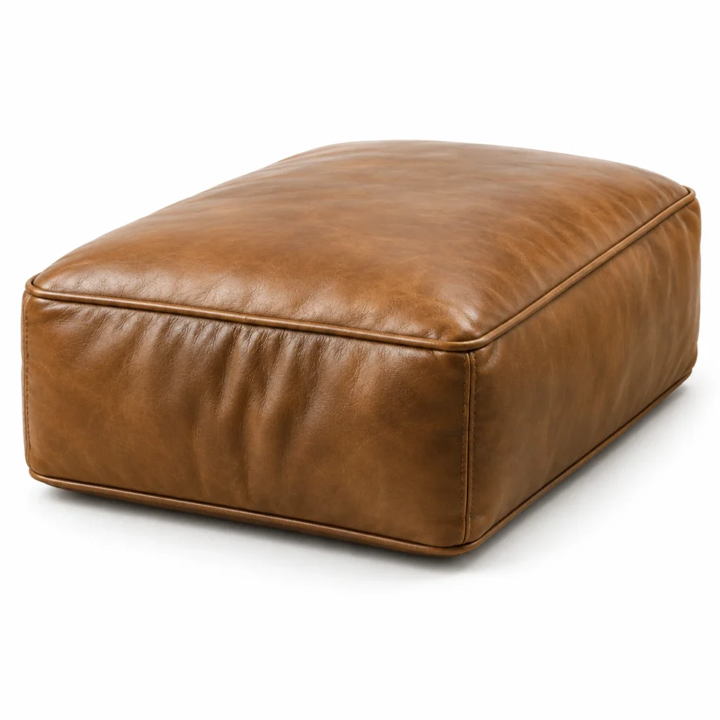 Box leather cushion