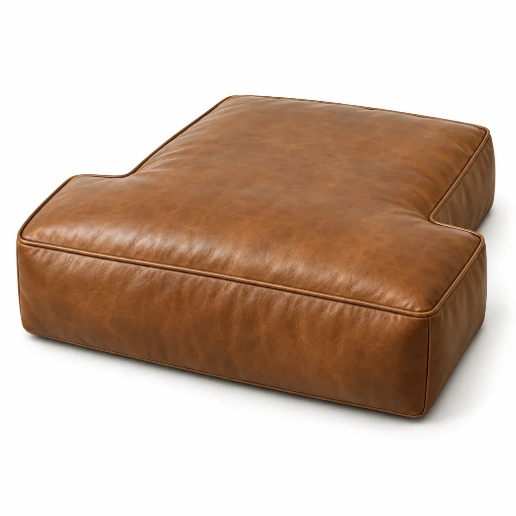 T-cushion leather cushion