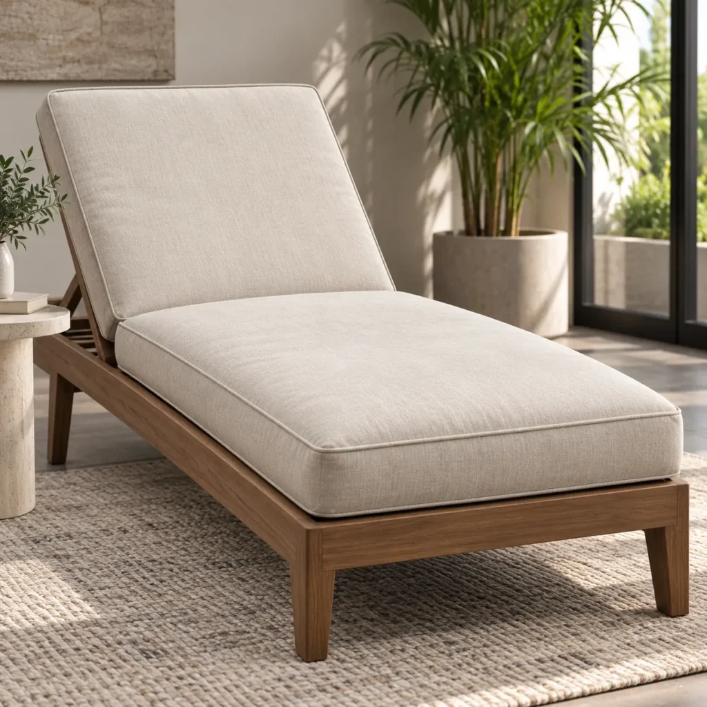 Made-to-measure cushion on chaises