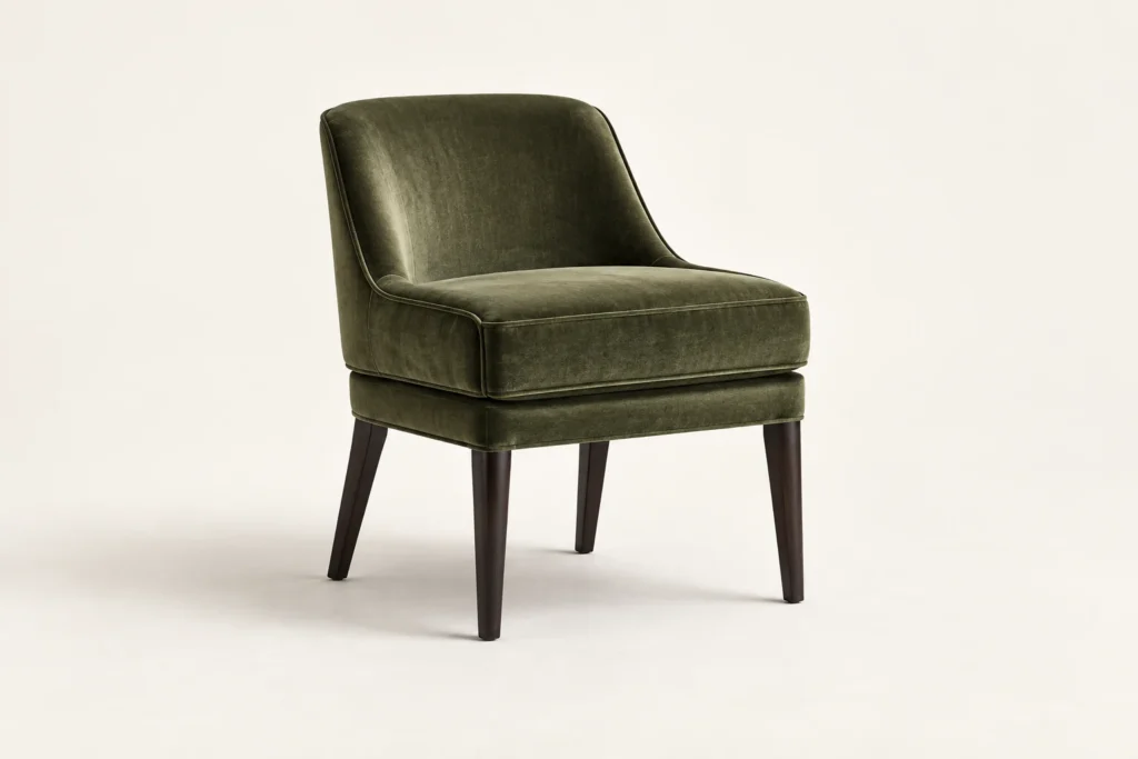 Made-to-order upholstered dining chairs