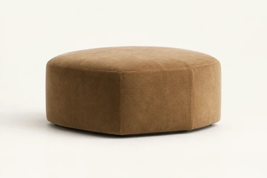 Made-to-order upholstered ottomans