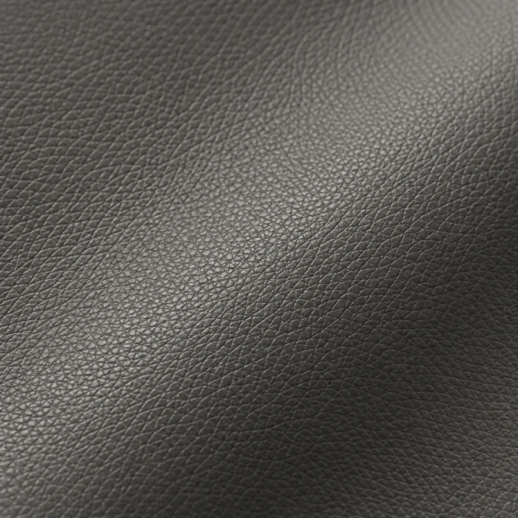 Swatch of pigmented leather for custom upholstery