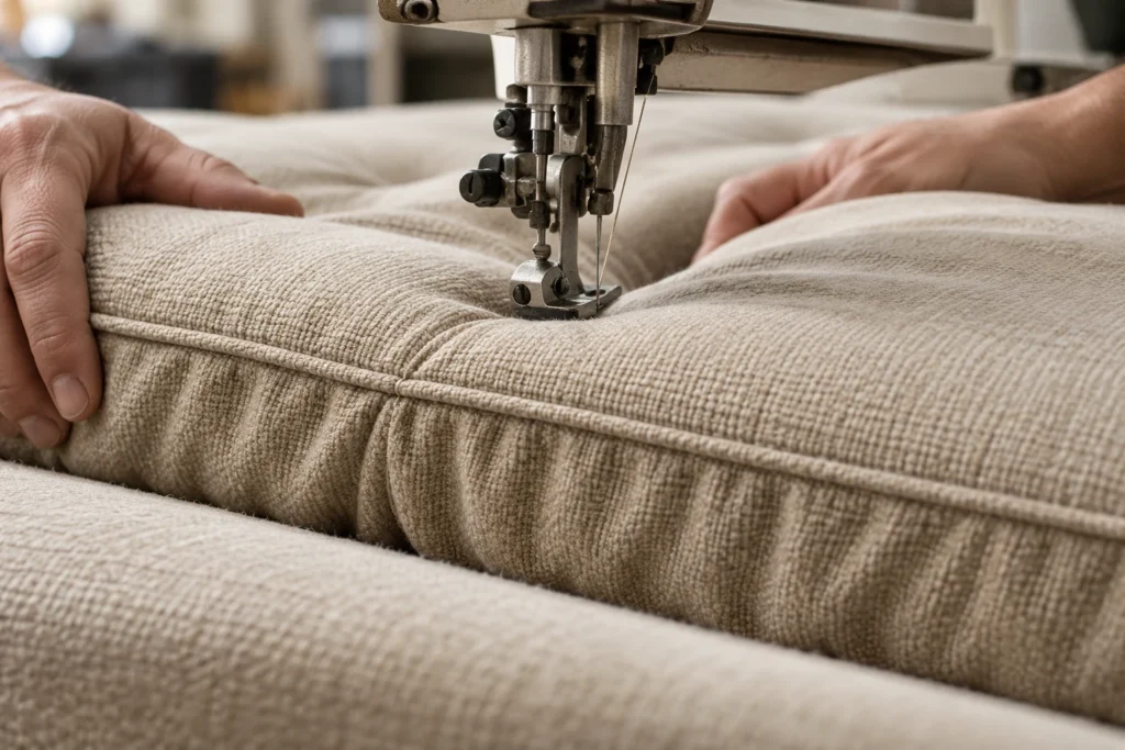 Step in a custom upholstery project: build