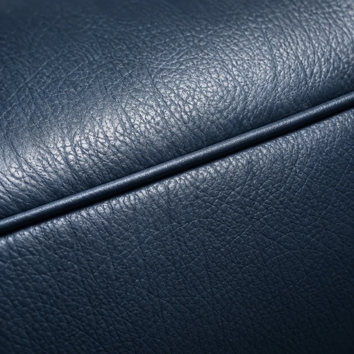 Faded navy leather