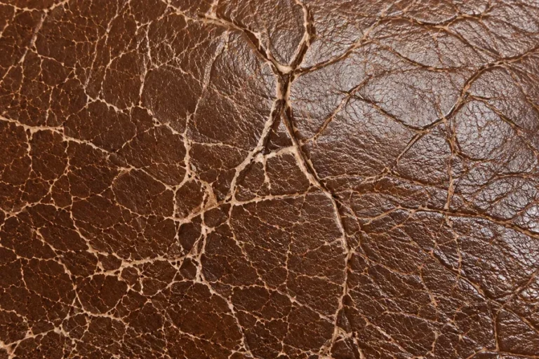 Fine surface lines in leather