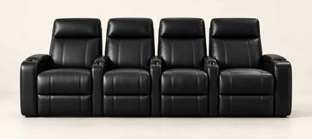 Four-Seat Rows in a home theater