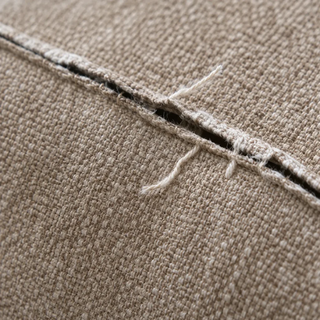 Open seams headboard