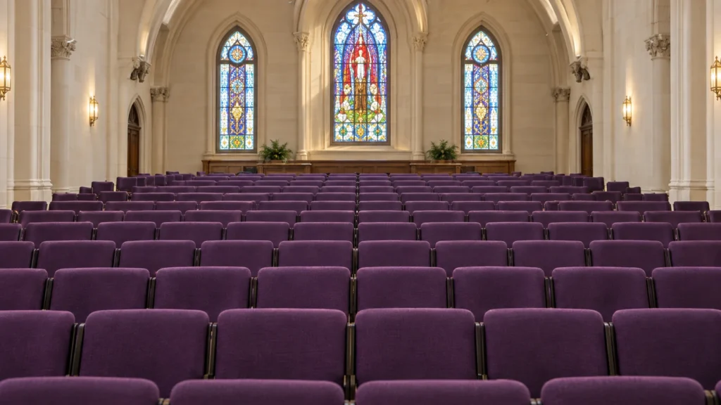 Houses of Worship with fixed auditorium seating