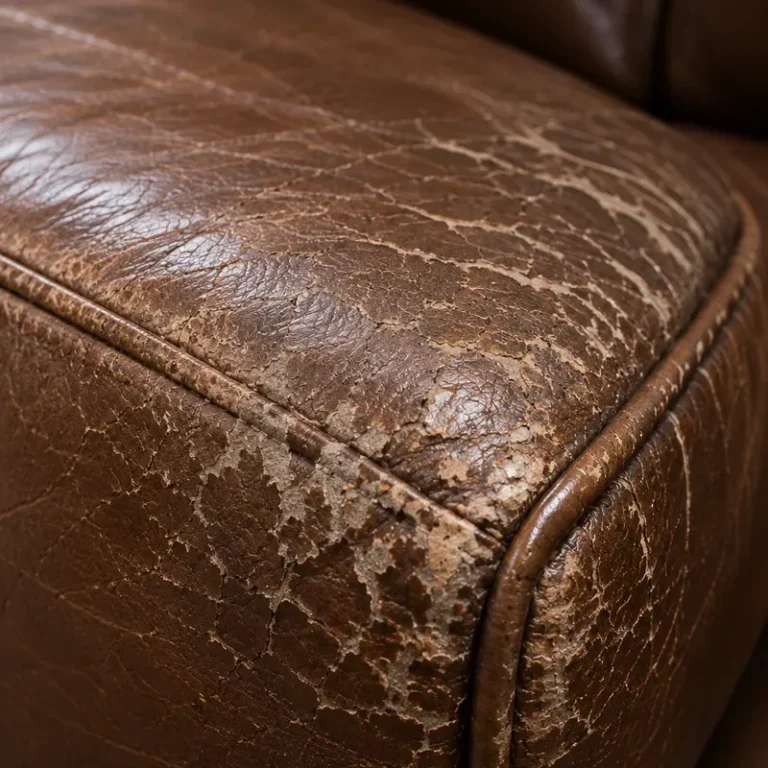 Leather cracked by forced-air heat