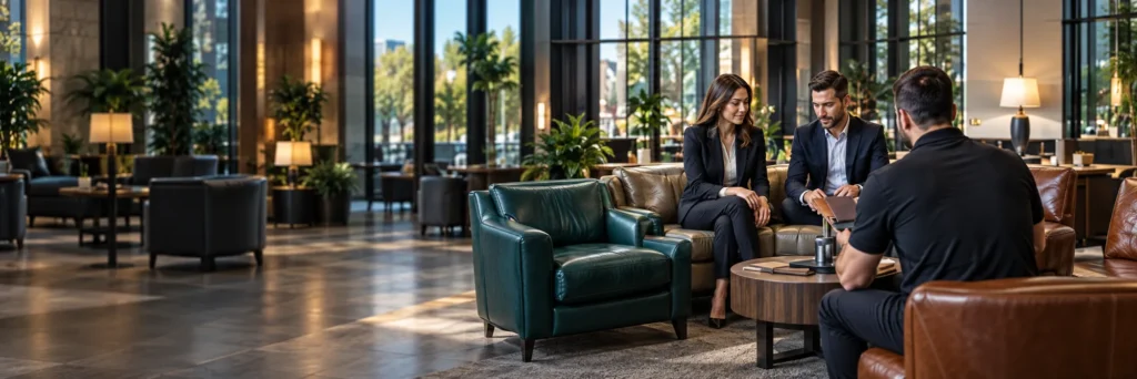 Lobby furniture repair for a property manager