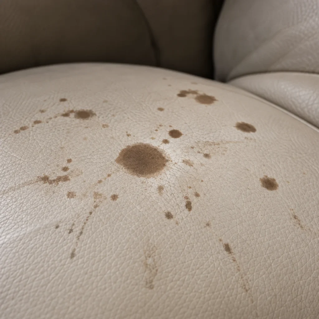 Massage chair: stains