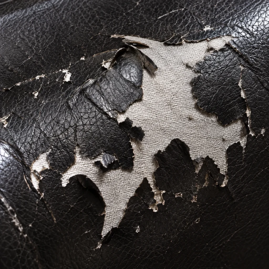 Massage chair: peeling cover