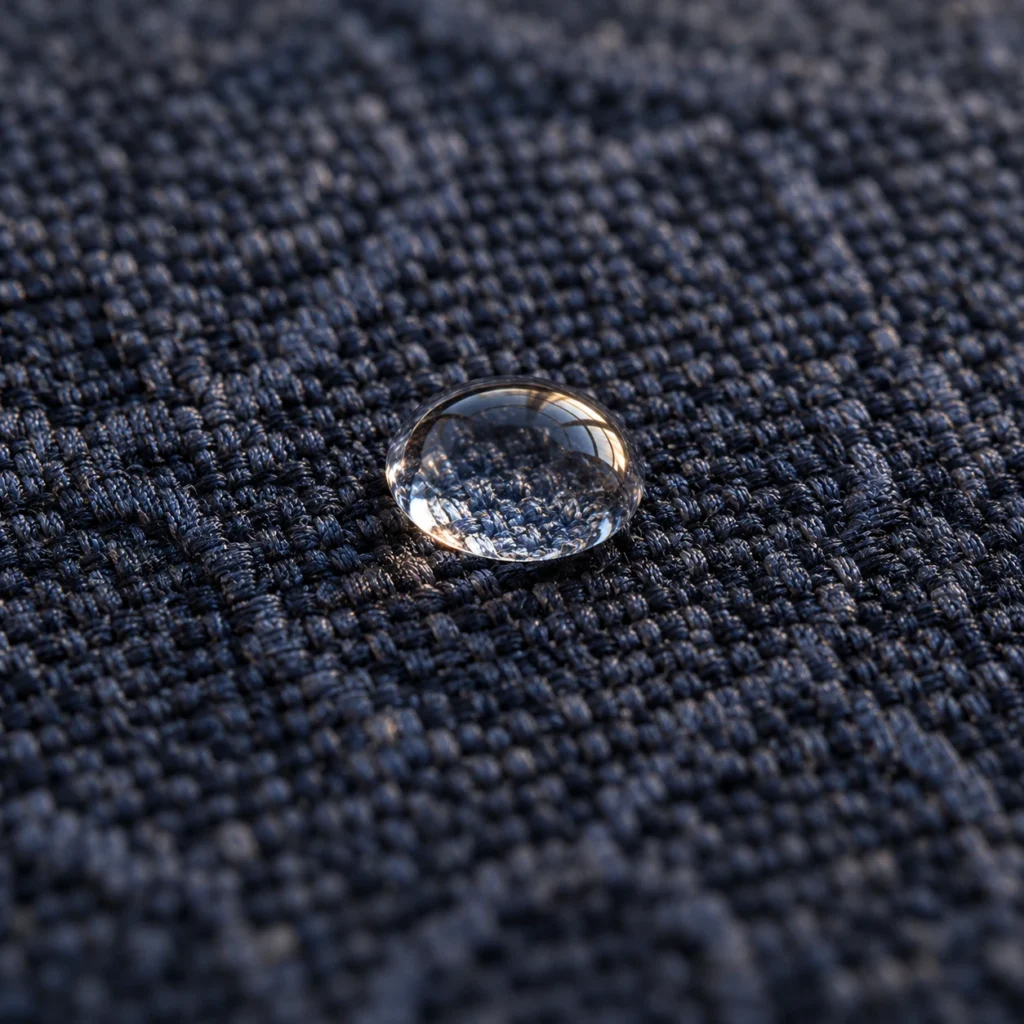 Performance fabric weave seen up close